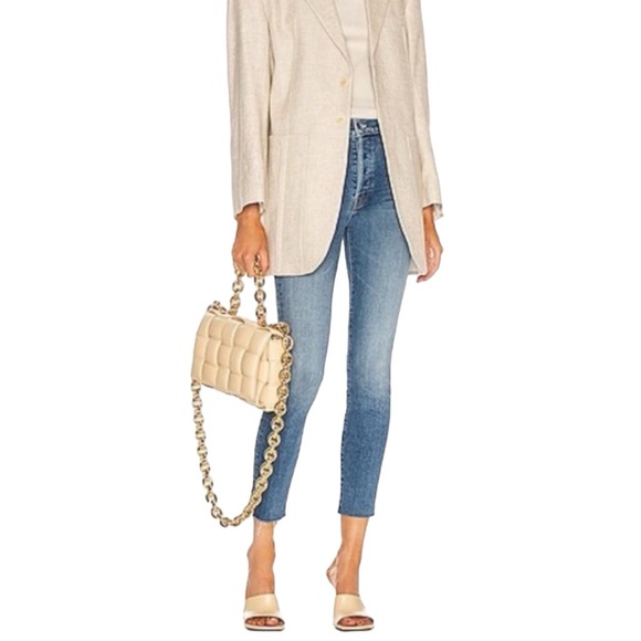 MOTHER Denim - Mother The Stunner Ankle Fray In So Long Blue High Rise Jeans Denim Size 28